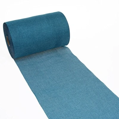 Imagen de Deko AS GmbH Camino de Mesa Shabby Chic en Aspecto Lino 20 cm Turquesa 25 m 69 200