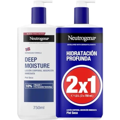 Imagen de Neutrogena Formula Noruega Hidratacion Profunda Locion Corporal Rapida Absorcion Piel Seca 2x 750 Ml