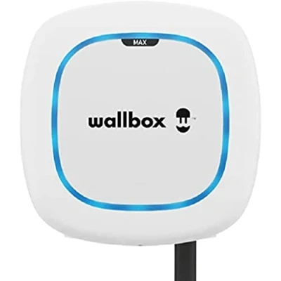 Imagen de Wallbox Pulsar MAX, Cargador para Vehículo Eléctrico (22 kW, Type 2, Wi Fi, Bluetooth, OCPP, Interior/Exterior, 5m, Facíl de Instalar), Blanco