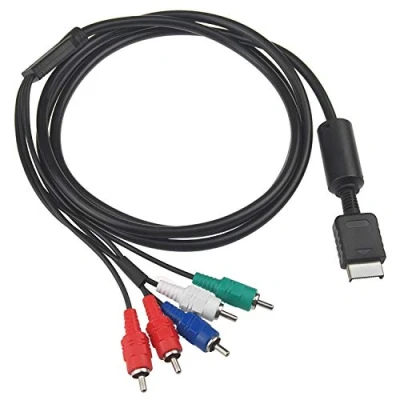 Imagen de RUITROLIKER 6ft Component Compuesto Cable HD TV Audio Video AV para PS2 PS3 Consola
