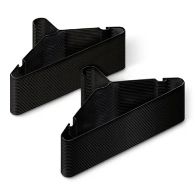 Imagen de Amazon Basics Perchas de plástico para Ropa, tamaño Adulto, Color Negro, Paquete 50