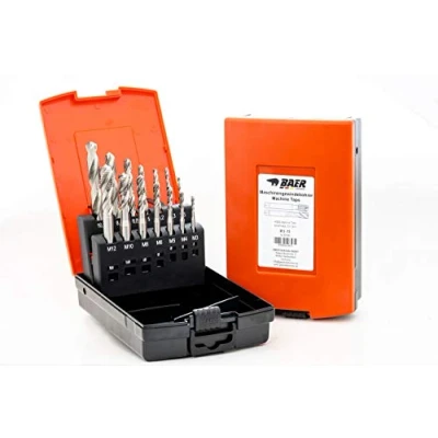 Imagen de BAER Juego de machos roscar HSSG: para máquina, agujero ciego, broca central: M 3 12 M3 M12