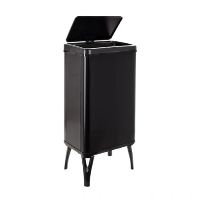 Imagen de WELL HOME MOBILIARIO &amp; DECORACIÓN Cubo de basura inteligente con apertura automática y contacto manual 50L, 35,5x26x83,5cm color negro.