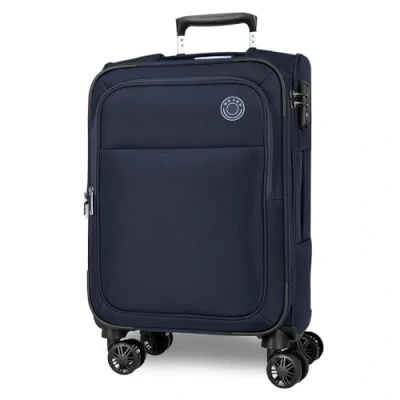 Imagen de Movom Atlanta Maleta de Cabina Azul 37x56x20 cms Blanda Poliéster Cierre TSA 34L 2,9 kgs 4 Ruedas Dobles Equipaje Mano