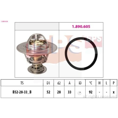 Imagen de EPS 1.880.928 Termostato, refrigerante 92 52 Made in Italy OE Equivalent FORD: FOCUS 3, Mondeo 5, C Max 2