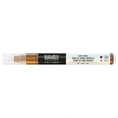 Imagen de Liquitex Rotulador de Pintura acrílica, Punta Fina, Tierra Siena Natural, 2 mm