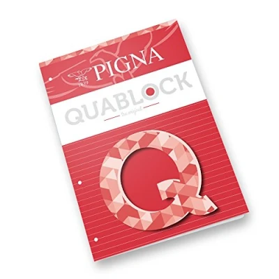 Imagen de Pigna 00609761R Bloque con 4 agujeros A5, 50 hojas, 5 unidades