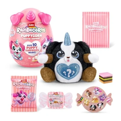 Imagen de Rainbocorns Puppycorn Scent Surprise, Shepherd, by ZURU Surprise Unboxing Soft Toy, Scented Puppy Plush for Girls (Shepherd)