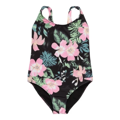 Imagen de Roxy Shadow Floral Bañador para niños, Talla: 10a, Black