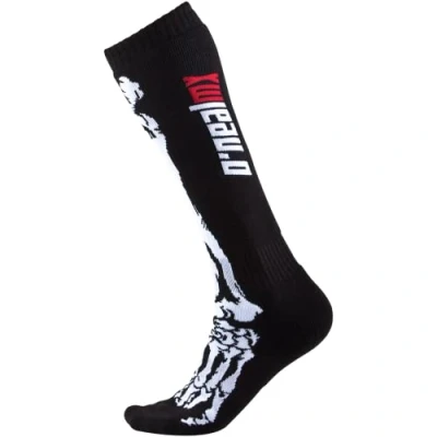 Imagen de O&#039;Neal Calcetines de motocross MTB Downhill Freeride Absorción del sudor, zona talón y la suela reforzada Pro MX XRAY Unisex Adulto Negro Blanco Talla única