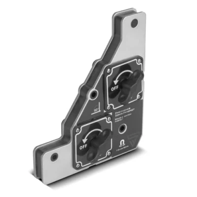 Imagen de STAHLWERK Imán de doble conmutación flexible soldadura 90 grados con fuerza magnética controlable individualmente, adaptable a todas las piezas trabajo para un preciso