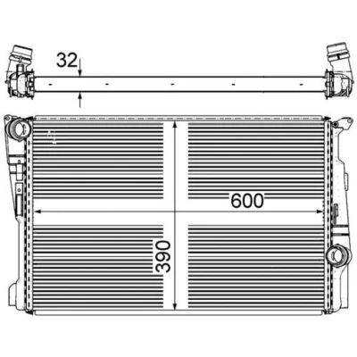 Imagen de Radiador, refrigeración del motor MAHLE ORIGINAL CR 876 000P