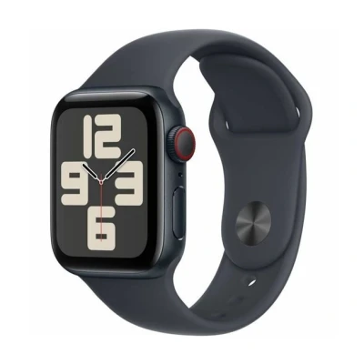 Imagen de Apple Watch SE 2024 4G 40mm Negro (Banda De Silicona Negra M/L)