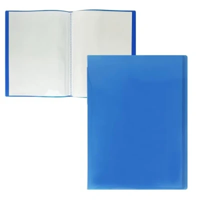 Imagen de RAYLU PAPER Carpeta con Fundas Transparentes Tamaño A4, Hecha de Polipropileno 100% Biodegradable, 40 para Documentos en Casa y Oficina (A4, fundas, Azul)