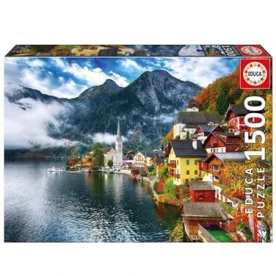 Imagen de Educa Hallstadt, Austria Puzzle de 1500 Piezas para Adultos. Medidas: 85 x 60 cm. Incluye Cola Fix Puzzle. A Partir 14 años (19939)