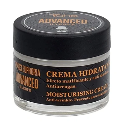 Imagen de Tahe Advanced Barber Crema Hidratante Facial Nº 403 Euphoria para Hombre matificante y anti maskne, 50 ml