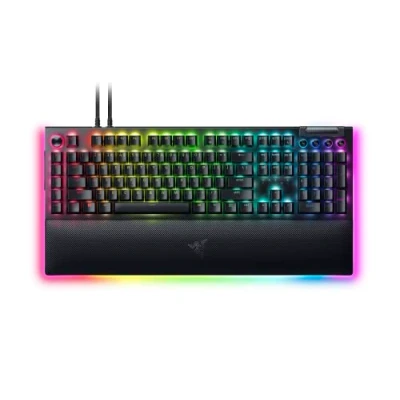 Imagen de Razer BlackWidow V4 Pro (Interruptor Vierde) Teclado Mecánico para Juegos (Interruptores Mecánicos con Clic, Dial de Comandos y 8 Teclas Macro Dedicadas, Rodillo Multifunción) Diseño US, Negro