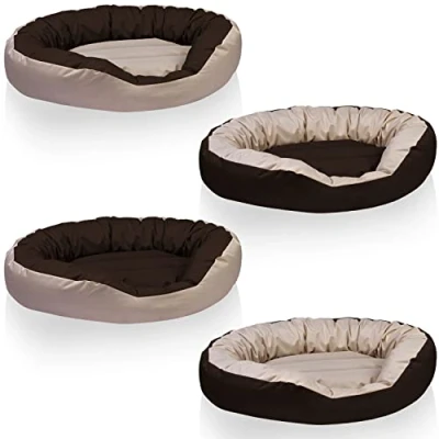 Imagen de BedDog® 4en1 Sunny Beige/Marron XXXL Aprox. 150x120cm colchón para Perro, 13 Colores, Cama, sofá, Cesta Perro