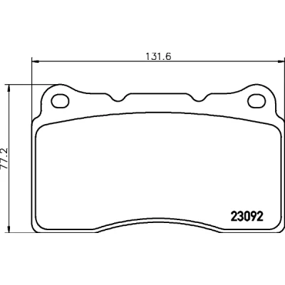 Imagen de HELLA 8DB 355 011 431 Juego de pastillas freno no preparado para indicador desgaste RENAULT: MEGANE 3 Coupe