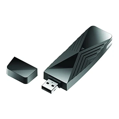 Imagen de Adaptador Wi Fi USB D Link DWA X1850, 802.11ax, WiFi 6 1800 Mbps, Doble Banda 2,4/5 GHz, Negro