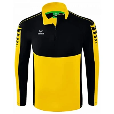 Imagen de ERIMA Six Wings Top de Entrenamiento con Media Cremallera, Unisex Adulto, Amarillo (Yellow/Black), S