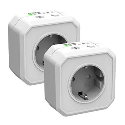 Imagen de ANSMANN Aes1 Enchufe con Temporizador, Interruptor de bajo Consumo Temporizador Cuenta atrás para Plancha, cafetera, Lavadora, etc. (intervalo Tiempo Seleccionable Mediante Interruptor)