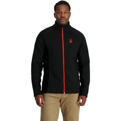 Imagen de Spyder Men&#039;s Constant Full Zip Fleece Jacket, Black, XXL