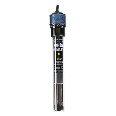 Imagen de Amtra Klima EVO Calentador automático para acuarios de hasta 25 litros, Ajustable 18 a 34 Grados, Tubo Cuarzo irrompible, con ventosas, Potencia W
