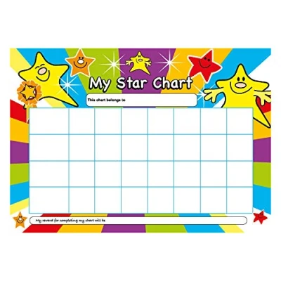 Imagen de Sticker Solutions A4 Star Reward Chart with 25 Stickers