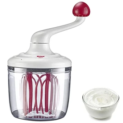 Imagen de Westmark Batidora de mano, Manual, Capacidad: 1 l, Plástico, varillas, Transparente/Blanco/Rojo, 30702260