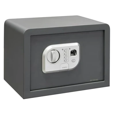 Imagen de ARREGUI Print 140520 Caja fuerte de acero con apertura electronica mediante huella dactilar o codigoCaja seguridad lector biometrico para casa y hogarLlave Emergencia25 x 35 25 cm