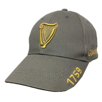 Imagen de Guinness Gorra de béisbol con Bordado Arpa Antracita