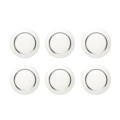 Imagen de ECHTWERK Juego de cubiertos/platos 6 piezas &quot;Shiny&quot; acero inoxidable, edición plata, Ø 33,2 cm