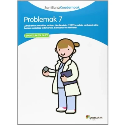 Imagen de PROBLEMAK 7 SANTILLANA KOADERNOAK (SIN COLECCION)