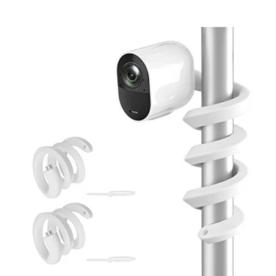 Imagen de HOLACA Soporte giratorio flexible para Arlo Pro 3 4 2 EufyCam 2C 1 y Ultra 4K Baby Monitor Go cámara interior (blanco, unidades)