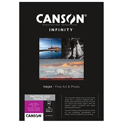 Imagen de Canson Infinity PhotoGloss Premium RC, Caja A4, 25 Hojas 270g