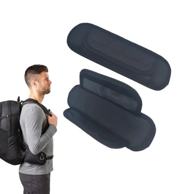 Imagen de TUKEVA 2 Pcs Almohadilla para Correa de Hombro Guitarra Universal Shoulder Strap Pads Almohadillas Antideslizantes Bolso,Almohadilla Cámara,Mochila (Negro)
