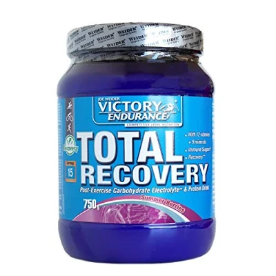 Imagen de VICTORY ENDURANCE Total Recovery (750g) Sabor Summer Berries, Preparado Bebida Post Entreno de Carbohidratos Electrolitos y Proteínas, Con BCAA 2:1:1, 12 Vitaminas 9 Minerales, Recuperación Rápida