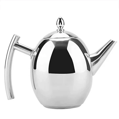 Imagen de Hervidor de Agua,Capacidad Grande,Tetera Acero Inoxidable Cuello Cisne Olla Filtro para Interiores Vierte sobre Cafetera Goteo(1000ML/1500ML)(1500ML)