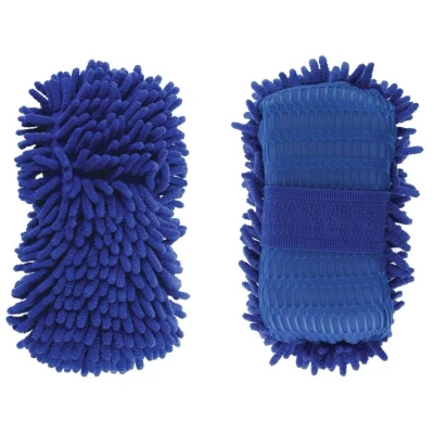 Imagen de AMiO Cwash 08 01275 Guante de limpieza coche 14 Color Wax black Microfibra Azul
