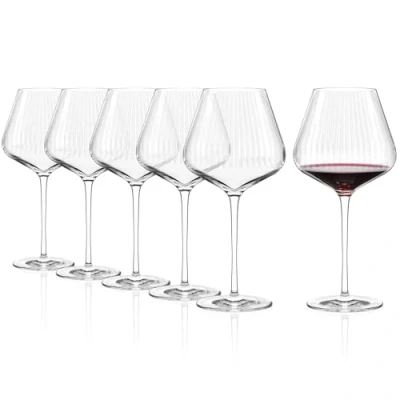 Imagen de Stölzle Lausitz copas de vino tinto Symphony/juego 6 grandes abombadas/copas burdeos