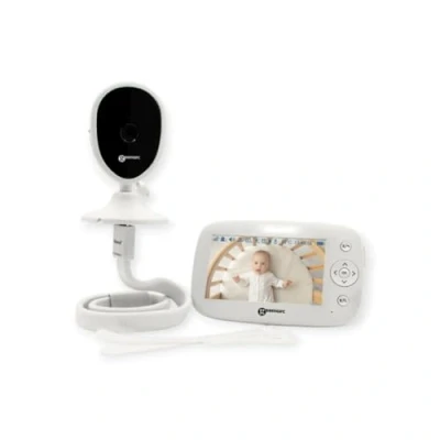 Imagen de Geemarc Amplicall Sentinel Monitor de bebé con Pantalla a Color y Radio bidireccional, Sensor Sonido, Movimiento Temperatura, Alarma Potente 95 dB cojín vibratorio Versión ES