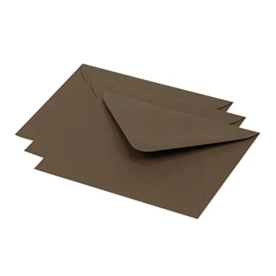 Imagen de Clairefontaine sobre Pollen 12,5 x 13,8 cm 120 G paquete de 20, color Marron taupé