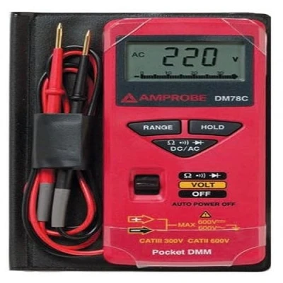 Imagen de Amprobe Multímetro Digital De Bolsillo Dc78C Tipo Calculadora