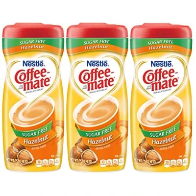 Imagen de Nestle Coffee Mate sin azúcar Avellana 3 x 289g tinas