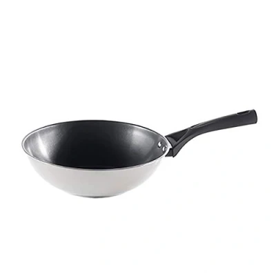 Imagen de Pyrex Expert Wok de 28 cm, Acero Inoxidable, Negro y Gris, 0 cm