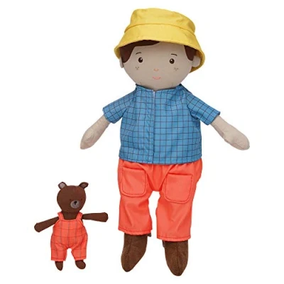 Imagen de Manhattan Toy Playdate Friends Alex Muñeca Lavable a máquina y Apta para Secadora, 35,56 cm con Mini Oso de Peluche