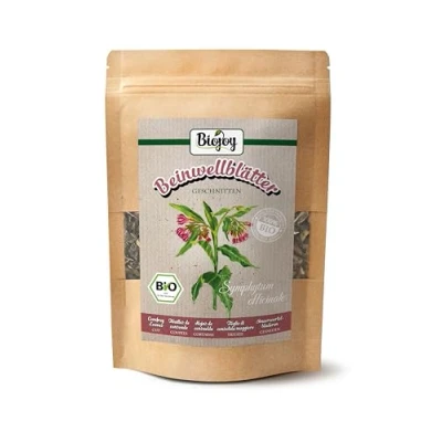 Imagen de Biojoy Hojas de Consuelda BÍO (100 g), secadas y cortadas, apto para Infusión (Sympytum officinale)
