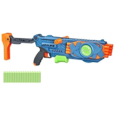 Imagen de Nerf Lanzador Elite 2.0 Flipshots Flip 16 Duplica tu Poder con cañones Dardos Oficiales, (F2551F02)