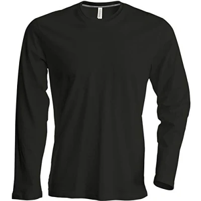 Imagen de Kariban Herren T Shirt Langarm Von notrash2003 (4XL, Schwarz)